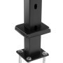VEVOR Cable Railing Post, 42" x 1" x 2" Steel 30° Angled Hole Stair Railing Post, 12 Pre-Drilled Holes, SUS304 Stainless Steel Cable Rail Post with Horizontal and Curved Bracket, 1JZLGZHS1067HNEKBV0