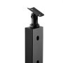VEVOR Cable Railing Post, 36" x 1" x 2" Steel 30° Angled Hole Stair Railing Post, 10 Pre-Drilled Holes, SUS304 Stainless Steel Cable Rail Post with Horizontal and Curved Bracket, 1JZLGZHS91424HS5GV0