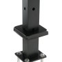 VEVOR Cable Railing Post, 36" x 1" x 2" Steel L-Shaped Hole Corner Railing Post, 10 Pre-Drilled Holes, SUS304 Stainless Steel Cable Rail Post with Horizontal and Curved Bracket, 1JZLGZHS9142UYBR4V0