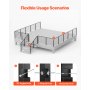VEVOR Cable Railing Post, 42x1x2 Inch Corner Railing Post, with L-Shaped Pre-Drilled Holes, Stainless Steel Cable Rail Post with Horizontal and Curved Bracket, 1-Pack, Black, 1JZLGZXHS10607YXO001V0