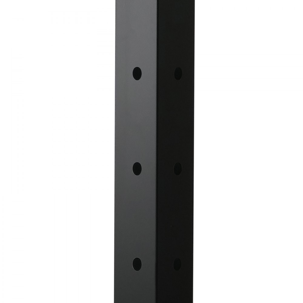 VEVOR Cable Railing Post, 42x2x2 Inch Corner Railing Post, with L-Shaped Pre-Drilled Holes, Stainless Steel Cable Rail Post with Horizontal and Curved Bracket, 1-Pack, Black, 1JZLGZXHS1065S1EW001V0
