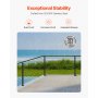 VEVRO Cable Railing Post 42x2x2 Inch with L-Shaped Holes 1JZLGZXHS1065S1EW001V0