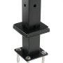 VEVOR Cable Railing Post, 42x2x2 Inch Corner Railing Post, with L-Shaped Pre-Drilled Holes, Stainless Steel Cable Rail Post with Horizontal and Curved Bracket, 1-Pack, Black, 1JZLGZXHS1065S1EW001V0