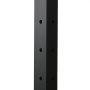 VEVOR Cable Railing Post, 42x2x2 Inch Corner Railing Post, with L-Shaped Pre-Drilled Holes, Stainless Steel Cable Rail Post with Horizontal and Curved Bracket, 1-Pack, Black, 1JZLGZXHS1065S1EW001V0