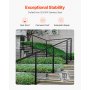 VEVOR Cable Railing Post, 42x1x2 Inch Stair Railing Post, with Pre-Drilled 30° Angled Holes, Stainless Steel Cable Rail Post with Horizontal and Curved Bracket, 1-Pack, Black, 1JZLGZXHS106VRA3X001V0