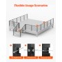 VEVOR Cable Railing Post, 42x1x2 Inch Stair Railing Post, with Pre-Drilled 30° Angled Holes, Stainless Steel Cable Rail Post with Horizontal and Curved Bracket, 1-Pack, Black, 1JZLGZXHS106VRA3X001V0