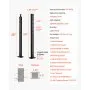 VEVOR Cable Railing Post, 36x1x2 Inch Stair Railing Post, with Pre-Drilled 30° Angled Holes, Stainless Steel Cable Rail Post with Horizontal and Curved Bracket, 1-Pack, Black, 1JZLGZXHS91402OS1001V0