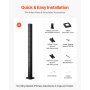 VEVRO Cable Railing Post 36x2x2 Inch with L-Shaped Holes 1JZLGZXHS914ZPBNY001V0