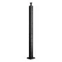 VEVOR Cable Railing Post, 914.4 x 50.8 x 50.8 mm Corner Railing Post, with L-Shaped Pre-Drilled Holes, Stainless Steel with Horizontal and Curved Bracket, 1-Pack, Black, 1JZLGZXHS914ZPBNY001V0