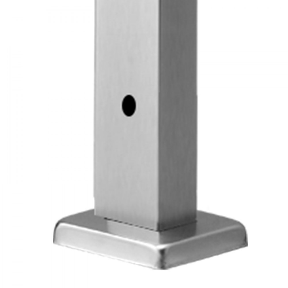 VEVOR Cable Railing Post, 36x1x2 Inch Level Deck Stair Posts, 1-Pack Stainless Steel Cable Handrail Post, Pre-Drilled Pickets with Mounting Bracket Stair Railing Kit, Silver, 1JZLGZXYS914I4BDB001V0