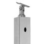VEVOR Cable Railing Post, 36x1x2 Inch Level Deck Stair Posts, 1-Pack Stainless Steel Cable Handrail Post, Pre-Drilled Pickets with Mounting Bracket Stair Railing Kit, Silver, 1JZLGZXYS914I4BDB001V0