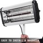 1000W Car Spray Baking Infrared Red Paint Dryer Curing Light Heating Lamp Heater