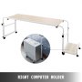 Adjustable Overbed Laptop Computer Trolley Mobile Office Desk Hospital Aid Tray