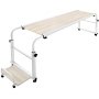 Mobile Trolley Computer Table Laptop Ipad Study Hospital Hall Desk W/ Console
