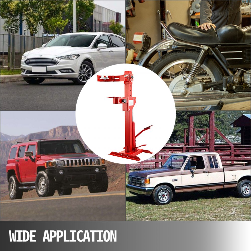 VEVOR Hydraulic Spring Compressor 2200lbs Auto Strut Spring Compressor Sturdy & Durable Coil Spring Compressor Tool Red for Car Repairing and Strut Spring Removing