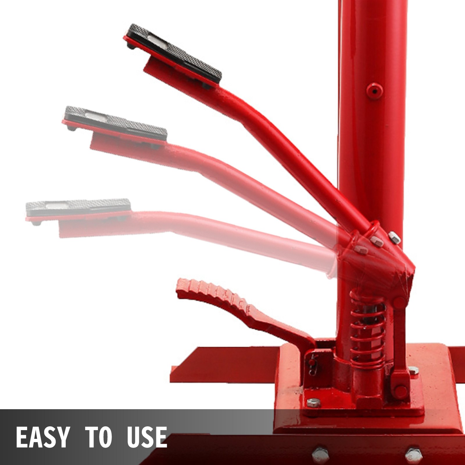 1T Coil Spring Compressor 2200lbs Auto Strut 7-Holes Adjustable Foot Pedal