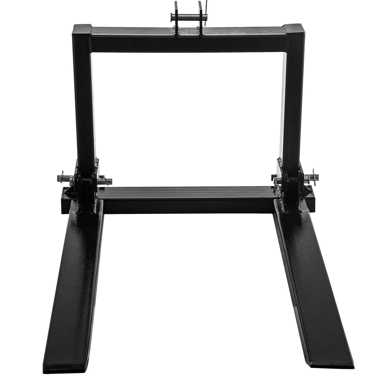 VEVOR 3 Point Hitch Pallet Fork 907.2 kg, Fork Attachment for Category 1 Tractor, 64.8x55.9x104.1 cm, Steel Tractor Heavy Equipment Attachment, for Tractor, Skid Steer Loader