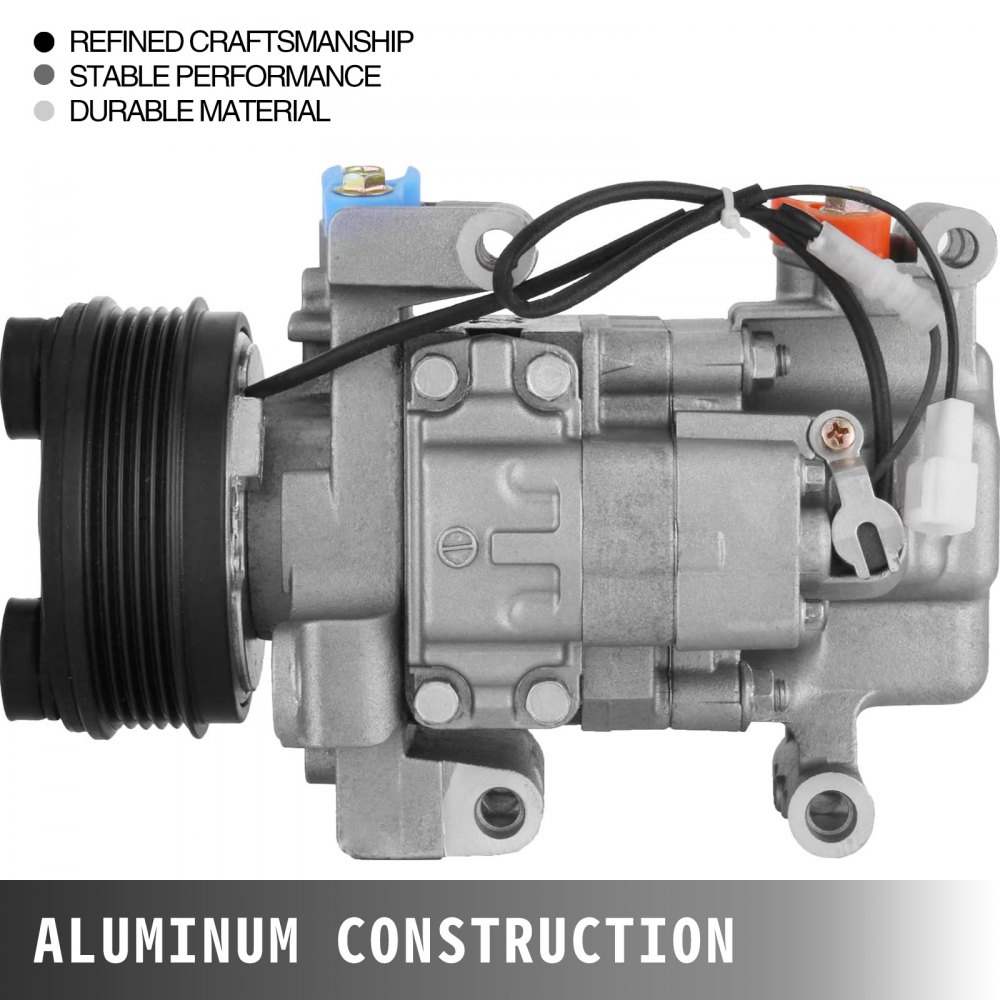 VEVOR CC4361450E A/C Compressor for 2004-2009 2010 for Mazda 3, 3 Sport & Mazda 5 2.0L 2.3L