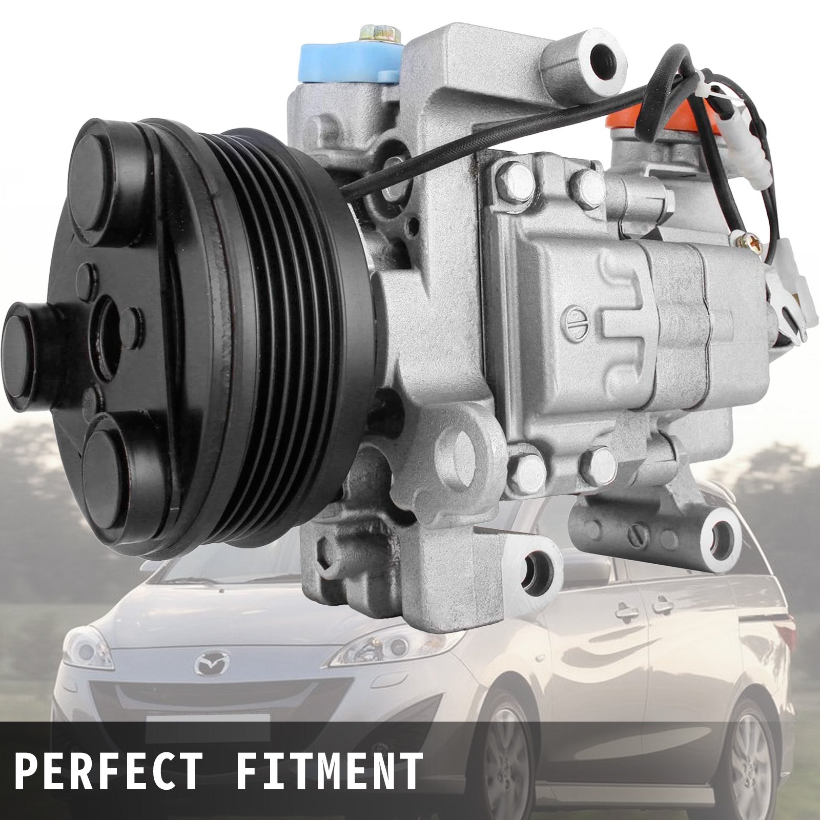 VEVOR CC4361450E A/C Compressor for 2004-2009 2010 for Mazda 3, 3 Sport & Mazda 5 2.0L 2.3L