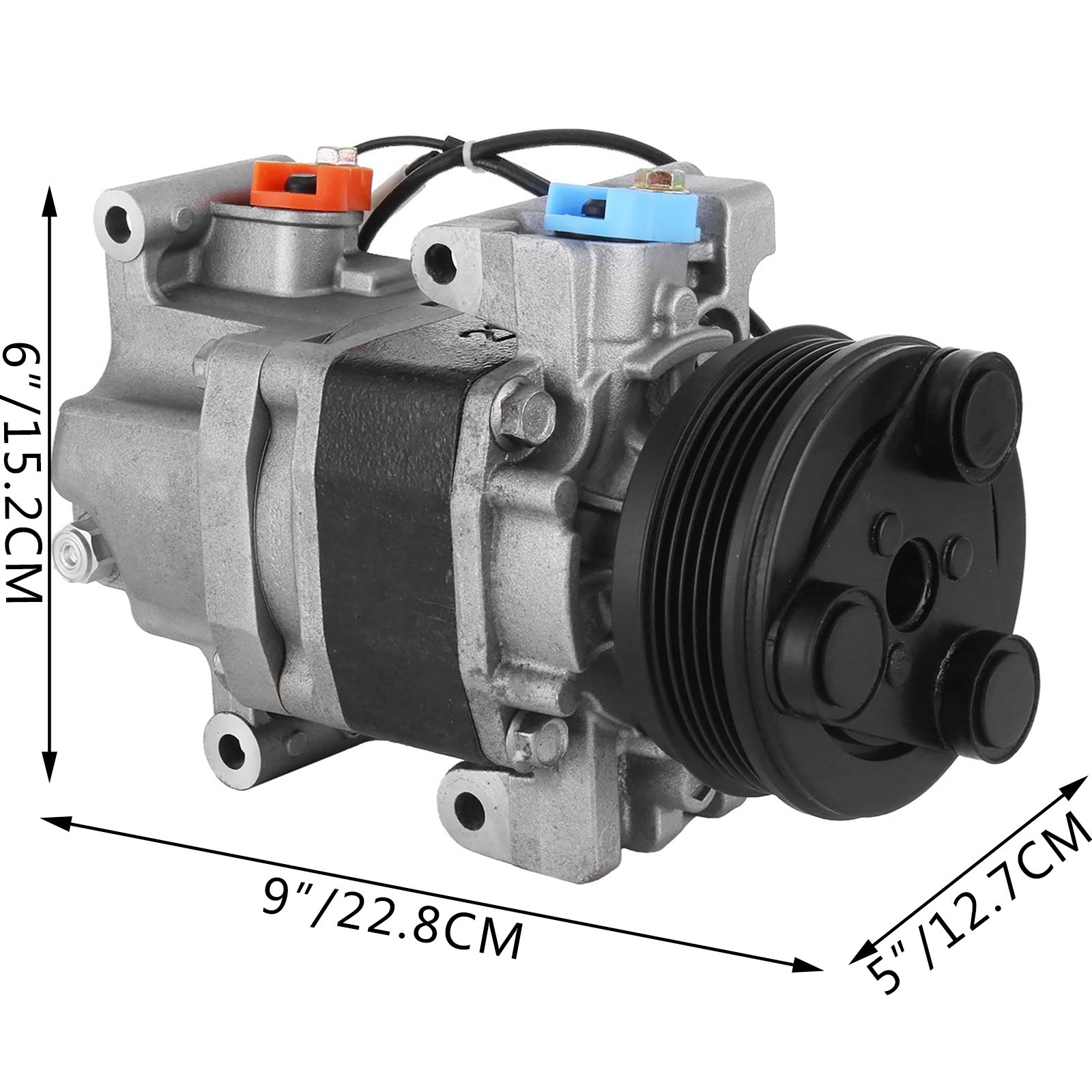 VEVOR CC4361450E A/C Compressor for 2004-2009 2010 for Mazda 3, 3 Sport & Mazda 5 2.0L 2.3L