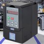 VEVOR vfd 2.2kw in an industrial setting with digital display showing 400.0c