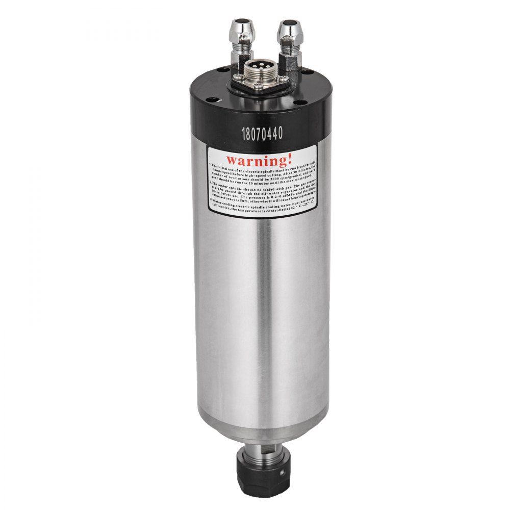 VEVOR Spindle Motor 2.2KW Square Water Cooled Spindle Motor ER20 Collect & VFD Variable Frequency Drive 220V 2.2KW for CNC Router Engraving Milling Machine