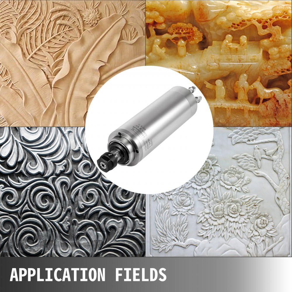 2.2kw Cnc Water Cooled Spindle Motor Er20 + 2.2kw Vfd Inverter Vsd 220v