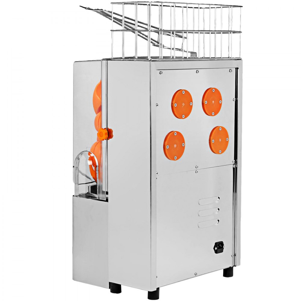 VEVOR Electric Orange Juicer Commercial Squeezer Machine Lemon Automatic Auto Feed, 110V, 304 Stainless Steel