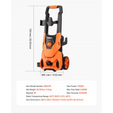 Electric Pressure Washer Max 4200 PSI 2.8 GPM with Nozzles & Foam Cannon
