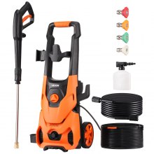 VEVOR Electric Pressure Washer, Max 4200 PSI and 2.8 GPM, High Power Pressure Cleaning Machine with 4 Quick Connect Nozzles and a Foam Cannon, Ideal for Cars/Fences/Driveways/Patios/Home Cleaning