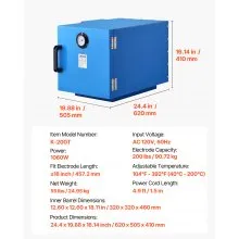 VEVOR Welding Rod Oven 200LBS Capacity Electrodes Drying Oven 104°F to 392°F