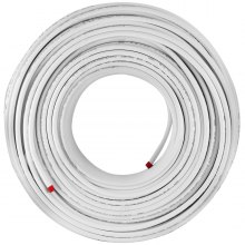 VEVOR PEX AL PEX Tubing 1/2 inch Roll of 656 Ft 200 M Radiant Heat Tubing Nontoxic for Heating and Plumbing Hot and Cold Water Piping Radiant Floor PEX Al Tubing White