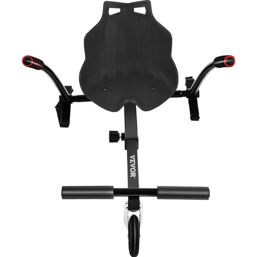 VEVOR Hoverboard Seat Attachment for 6.5\" 8\" 10\" Self Balancing Scooter, Hoverboard Kart for Kids or Adults, Black Hoverboard Attachments Adjustable Frame Length