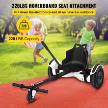 Accesorio para asiento de aeropatín VEVOR, accesorio de karts para aeropatín de 6,5 "8" 10 "para niños y adultos con longitud de marco ajustable