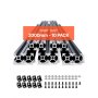 VEVOR 10PCS 78.7 in (2000mm) T Slot 2020 Aluminum Extrusion Anodized Linear Rail