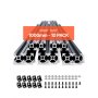 VEVOR 10PCS 39.4in (1000mm) T Slot 2020 Aluminum Extrusion Anodized Linear Rail