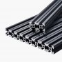 VEVOR - 10 perfiles de extrusión de aluminio 2020 con ranura en T de 1000 mm (39,4 pulgadas), riel lineal anodizado de alta resistencia para impresora 3D, máquina CNC (DIY), grabado láser, color negro