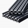 VEVOR - 10 perfiles de extrusión de aluminio 2020 con ranura en T de 1000 mm (39,4 pulgadas), riel lineal anodizado de alta resistencia para impresora 3D, máquina CNC (DIY), grabado láser, color negro