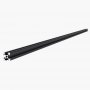 VEVOR - 10 perfiles de extrusión de aluminio 2020 con ranura en T de 1000 mm (39,4 pulgadas), riel lineal anodizado de alta resistencia para impresora 3D, máquina CNC (DIY), grabado láser, color negro