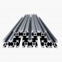 VEVOR - 10 perfiles de extrusión de aluminio 2020 con ranura en T de 1000 mm (39,4 pulgadas), riel lineal anodizado de alta resistencia para impresora 3D, máquina CNC (DIY), grabado láser, color negro