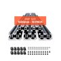 VEVOR 10PCS 59 in (1500 mm) T Slot 2020 Aluminum Extrusion Anodized Linear Rail