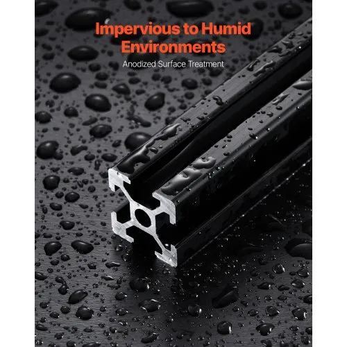 Alumiiniumprofiil 2020 T-soon, 1200 mm, 4 tk, must — pilt 4