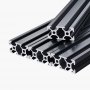 VEVOR 5PCS 47.2 in (1200mm) T Slot 2040 Aluminum Extrusion Profile, European Standard Anodized Linear Rail, High-Strength Extruded Aluminum Rail for 3D Printer, CNC Machine DIY, Laser Engraving, Black
