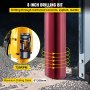 VEVOR 8 Inch Diamond Core Drilling Machine 3980W 750r/min Diamond Core Drill Rig with Stand and Tools Wet Dry Core Drill Rig for Diamond Concrete Drilling Boring (205MM)