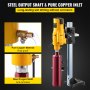 VEVOR 8 Inch Diamond Core Drilling Machine 3980W 750r/min Diamond Core Drill Rig with Stand and Tools Wet Dry Core Drill Rig for Diamond Concrete Drilling Boring (205MM)