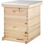 VEVOR Bee Hive 20 Frame Beehive Box 10 Deep and 10 Medium Frames Langstroth Wooden Beehive Kit for Beginners and Pro Beekeepers