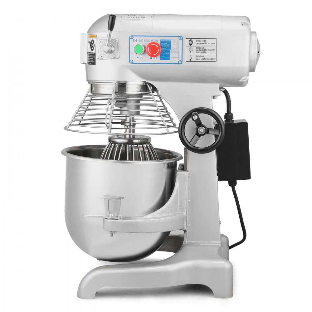 Commercial Stand Mixer 20L Planetary Food Mixer Dough Mixer 3 attachments 220V