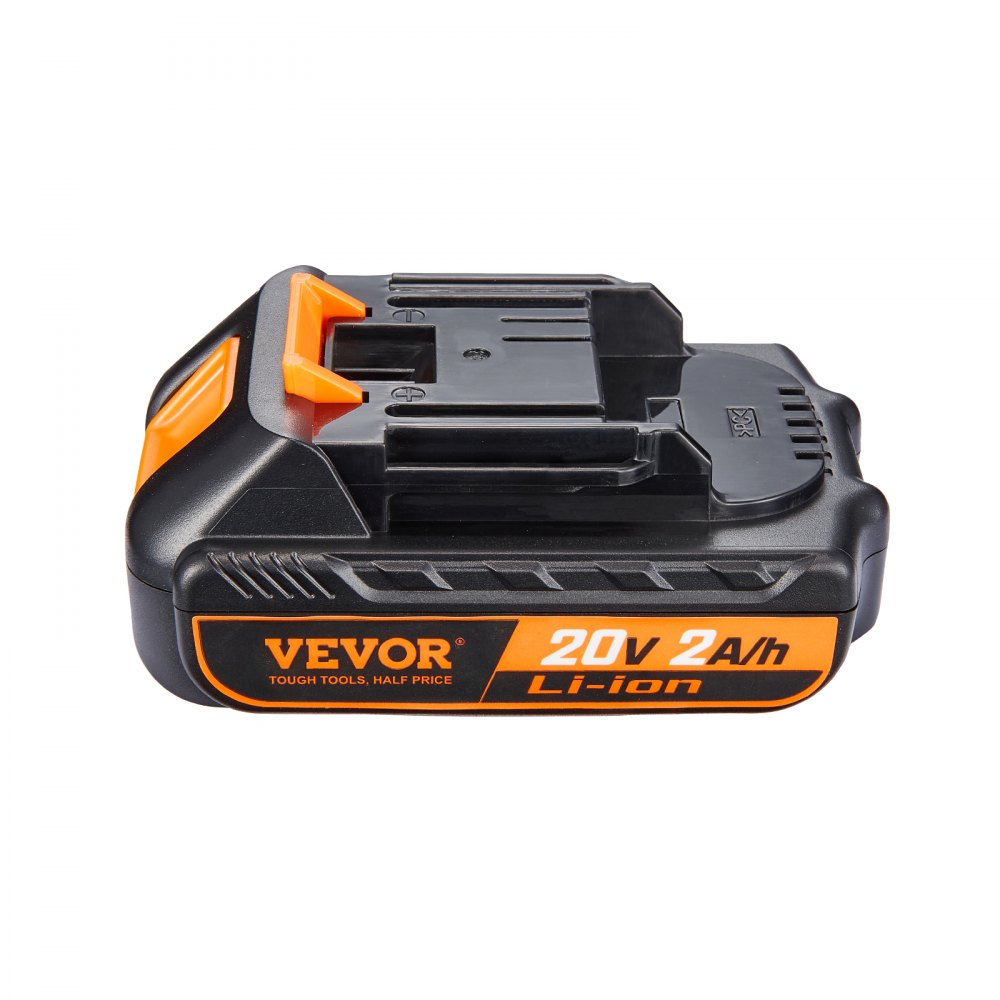 VEVOR 20V 2.0Ah Lithium-Ion Battery - High-Capacity Replacement Battery Pack for Power Tools Batteries, Compatible with 20V Cordless Power Tools
