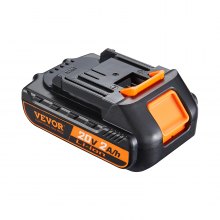 VEVOR 20V 2.0Ah Lithium-Ion Battery - High-Capacity Replacement Battery Pack for Power Tools Batteries, Compatible with 20V Cordless Power Tools