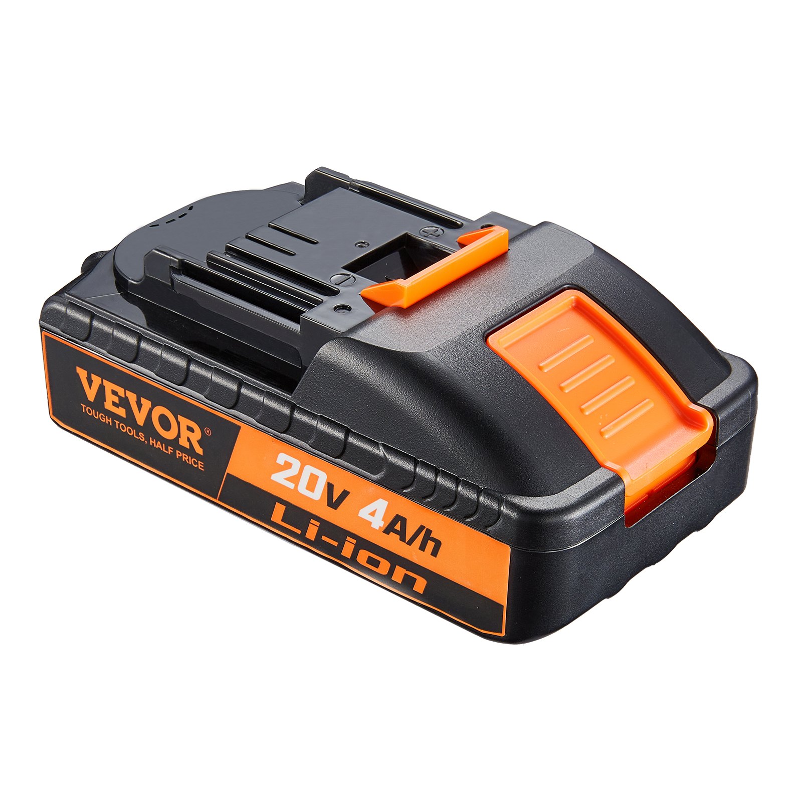 VEVOR 20V 4.0Ah Lithium-Ion Battery - High-Capacity Replacement Battery Pack for Power Tools Batteries, Compatible with 20V Cordless Power Tools